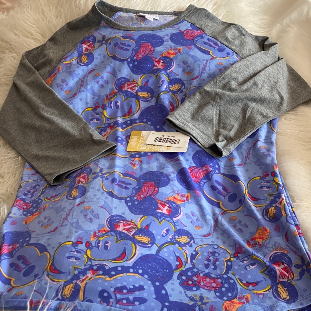 LuLaRoe Disney Randy Minnie Mouse shirt medium
